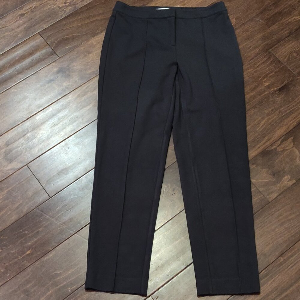 St. John Emma Knit Trouser Dark Charcoal Grey SIZE 4